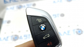 Smart BMW X5 F15 14-18 key, 4 buttons, type 2, taps, worn, chrome