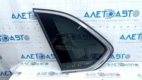 Rear left window, blind glass, BMW X5 F15 14-18, tinted, chrome, worn seal, butt