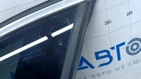 Rear right window, fixed glass, BMW X5 F15 14-18, tinted, chrome, worn seal, scratches