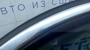 Rear right window, fixed glass, BMW X5 F15 14-18, tinted, chrome, worn seal, scratches