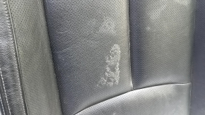 Lower passenger seat trim for Nissan Rogue Sport 17-22, black leather, heated, ready to clean