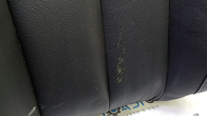 Upper passenger seat trim for Nissan Rogue Sport 17-22, black leather, heated, ready to clean