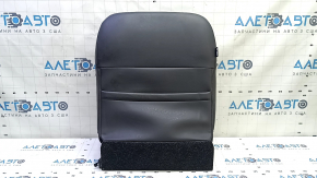 Upper passenger seat trim for Nissan Rogue Sport 17-22, black leather, heated, ready to clean