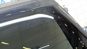 Bare trunk door with glass, upper part of BMW X5 F15 14-18, tinted, graphite A90, dents, scratches on the glass