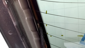 Bare trunk door with glass, upper part of BMW X5 F15 14-18, tinted, graphite A90, dents, scratches on the glass