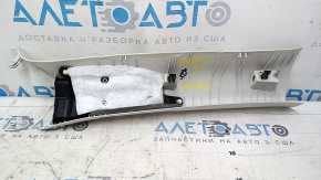 Front pillar trim, left, Ford Bronco Sport 21-25, gray, needs cleaning, broken mount