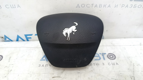 Black steering wheel airbag for the driver's side of the Ford Bronco Sport 2021-2025, with bumpers