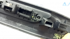 BMW X5 F15 14-18 black rear right door sill trim for 2 rows with chrome insert, type 2, scratches, broken mount