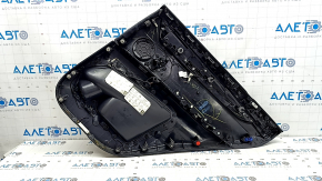 Door trim card rear left BMW X5 F15 14-18 leather black Dakota without curtain, Harman Kardon, insert and armrest black leather, molding under the tree, with illumination and handle, scratches, dents,