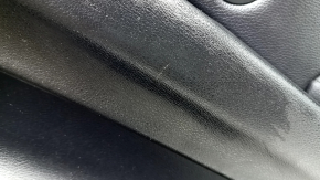 Door trim panel, rear right BMW X5 F15 14-18, black Dakota leather, without curtain, Harman Kardon, insert and armrest, black leather, wood molding, with backlight and handle, scratches, tears, dents