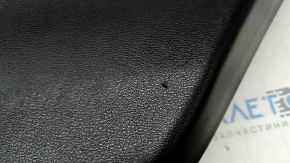Door trim panel, rear right BMW X5 F15 14-18, black Dakota leather, without curtain, Harman Kardon, insert and armrest, black leather, wood molding, with backlight and handle, scratches, tears, dents