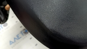 Door trim panel, rear right BMW X5 F15 14-18, black Dakota leather, without curtain, Harman Kardon, insert and armrest, black leather, wood molding, with backlight and handle, scratches, tears, dents
