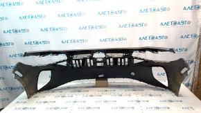Front bare bumper for Volkswagen ID.4 21-22 with frame, gray LA7C, painted, scratches, chips, screw holes