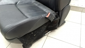 Toyota Venza 21-24 passenger seat, electric, with airbag, black leather, heated, ventilated, perforated, XLE, needs cleaning, scratches