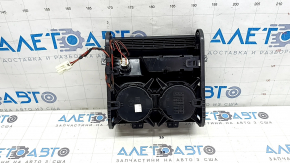 BMW X5 F15 14-18 center console pocket with cup holders, black, e-drive, with cigarette lighter