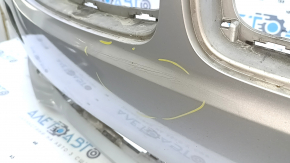 Front bumper bare BMW 3 F30 16-18 Sport line, without parking sensors, silver, dented