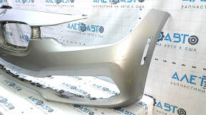 Front bumper bare BMW 3 F30 16-18 Sport line, without parking sensors, silver, dented