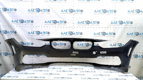 Front bumper bare BMW 3 F30 16-18 Sport line, without parking sensors, silver, dented