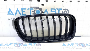 Right radiator grille BMW 3 F30 4D 12-18 Sport Line, gloss black, broken frame mount