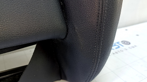 Driver's seat lower trim for BMW 3 F30 12-18, black leather with red stitching, Sport, heated, cracked leather