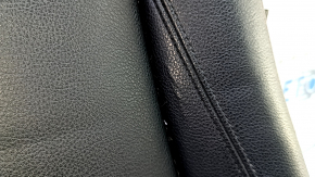 Driver's seat lower trim for BMW 3 F30 12-18, black leather with red stitching, Sport, heated, cracked leather