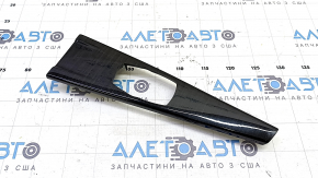 Dark wood trim for the center console under the multimedia joystick for the BMW 3 F30 12-18