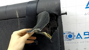 Rear seat back, 2nd row, left, BMW X5 F15 14-18, black Dakota leather, heated, with seat belt, dented, torn
