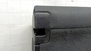 Rear seat backrest, 2nd row, center, BMW X5 F15 14-18, black Dakota leather, dented, scratches, broken fasteners