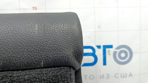 Rear seat backrest, 2nd row, center, BMW X5 F15 14-18, black Dakota leather, dented, scratches, broken fasteners