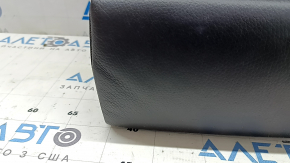 Rear seat backrest, 2nd row, center, BMW X5 F15 14-18, black Dakota leather, dented, scratches, broken fasteners