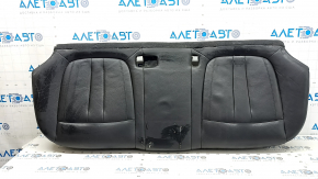 Rear seat cushion, 2nd row, BMW X5 F15 14-18, black Dakota leather, heated, one-piece seat, dented, scratches, needs cleaning