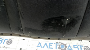 Rear seat cushion, 2nd row, BMW X5 F15 14-18, black Dakota leather, heated, one-piece seat, dented, scratches, needs cleaning