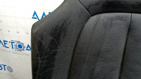 Rear seat cushion, 2nd row, BMW X5 F15 14-18, black Dakota leather, heated, one-piece seat, dented, scratches, needs cleaning