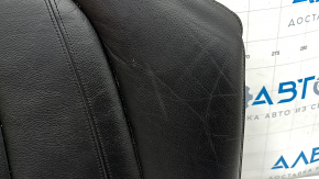 Rear seat cushion, 2nd row, BMW X5 F15 14-18, black Dakota leather, heated, one-piece seat, dented, scratches, needs cleaning