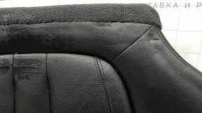 Rear seat cushion, 2nd row, BMW X5 F15 14-18, black Dakota leather, heated, one-piece seat, dented, scratches, needs cleaning
