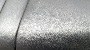 Rear seat cushion, 2nd row, BMW X5 F15 14-18, black Dakota leather, heated, one-piece seat, dented, scratches, needs cleaning