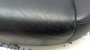 Rear seat cushion, 2nd row, BMW X5 F15 14-18, black Dakota leather, heated, one-piece seat, dented, scratches, needs cleaning