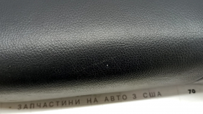 Rear seat cushion, 2nd row, BMW X5 F15 14-18, black Dakota leather, heated, one-piece seat, dented, scratches, needs cleaning