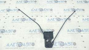 Audi Q5 80A 18-24 hood release handle bracket with cables, broken fasteners