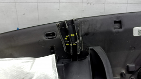 Front dashboard with Airbag BMW X5 F15 14-18, black Dakota leather, for projection, broken mount, broken mounts, scratches, dents, needs cleaning