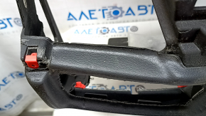 Front dashboard with Airbag BMW X5 F15 14-18, black Dakota leather, for projection, broken mount, broken mounts, scratches, dents, needs cleaning