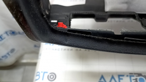 Front dashboard with Airbag BMW X5 F15 14-18, black Dakota leather, for projection, broken mount, broken mounts, scratches, dents, needs cleaning