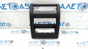 Rear center console trim BMW X5 F15 14-18 black, scratches, broken fasteners
