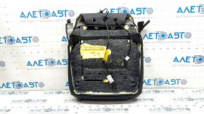 BMW X5 F15 14-18 passenger seat cushion upholstery, black Dakota leather, heated, dents, scratches, cracks, tear