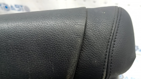 BMW X5 F15 14-18 passenger seat cushion upholstery, black Dakota leather, heated, dents, scratches, cracks, tear