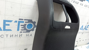 Rear center console trim for a 2021-2025 Ford Bronco Sport, black, for rear air vents, without a charging port, worn, scratches
