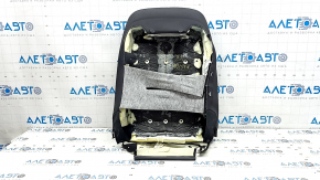 BMW X5 F15 14-18 passenger seat back upholstery, black Dakota leather, heated, scratches, cracked