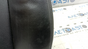 BMW X5 F15 14-18 passenger seat back upholstery, black Dakota leather, heated, scratches, cracked