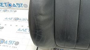 BMW X5 F15 14-18 passenger seat back upholstery, black Dakota leather, heated, scratches, cracked