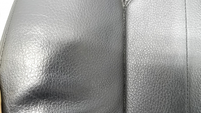 BMW X5 F15 14-18 passenger seat back upholstery, black Dakota leather, heated, scratches, cracked